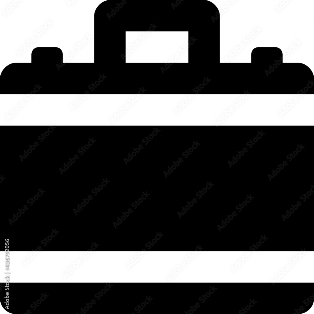 Briefcase Vector Glyph Icon