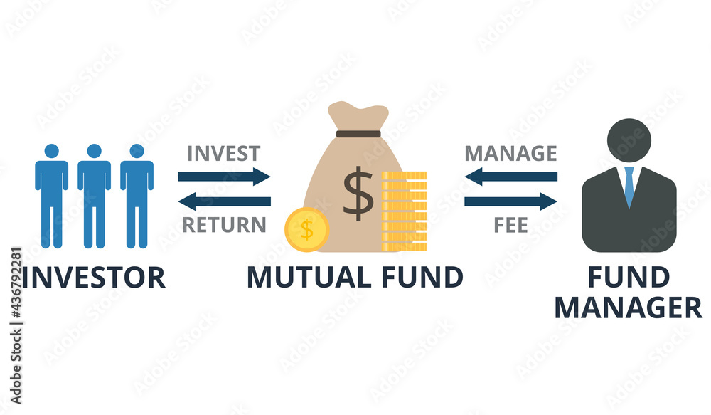 Mutual fund vector. Finance and investment concept. Business infographic.