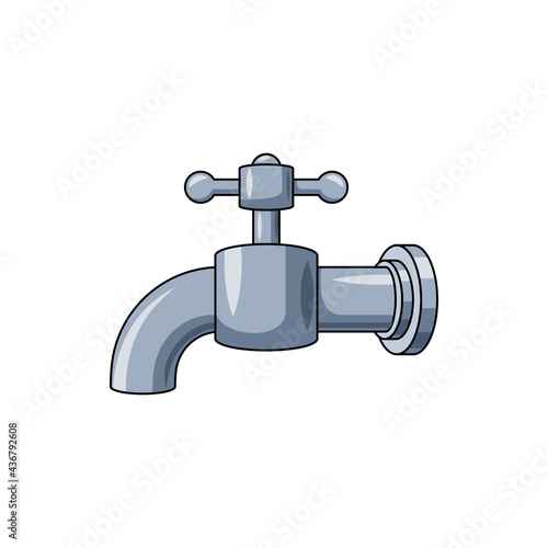 faucet vector icon isolated on white background