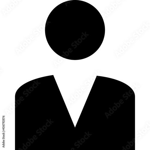 Avatar Glyph Vector Icon