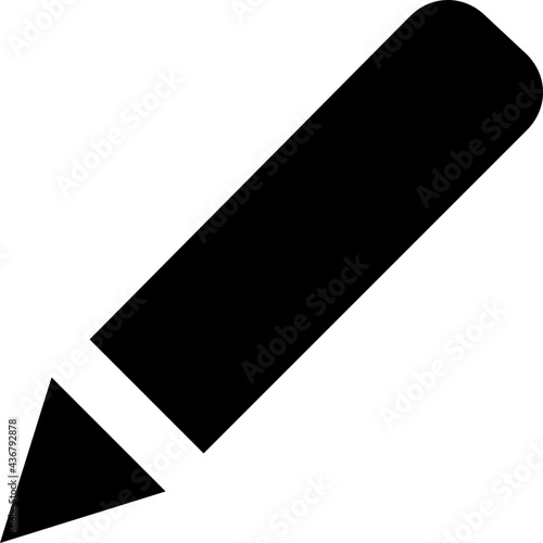 Pencil Glyph Vector Icon
