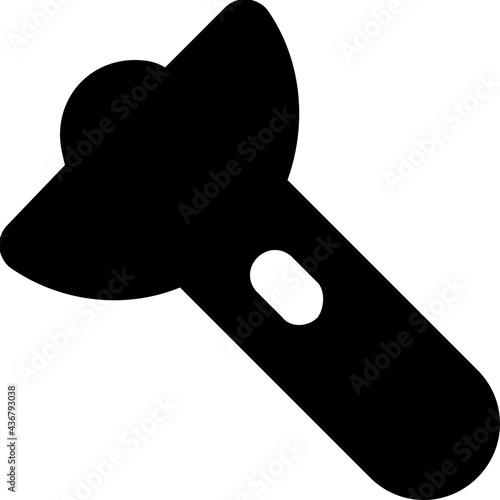 Torch Glyph Vector Icon