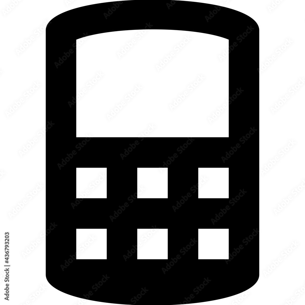 Mobile Glyph Vector Icon Mobile Glyph Vector Icon