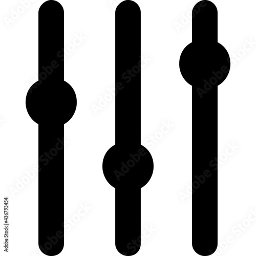 Adjuster Glyph Vector Icon