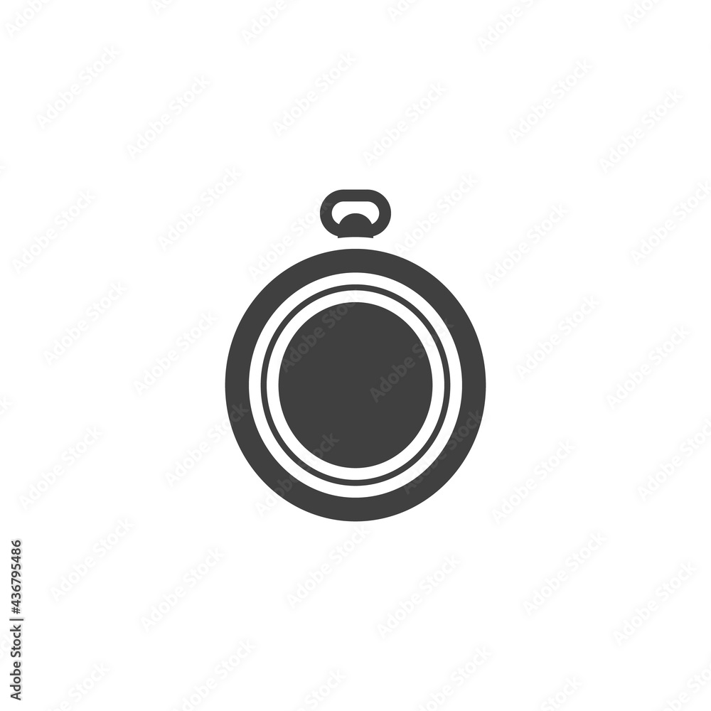 Round picture frame vector icon Round picture frame vector icon