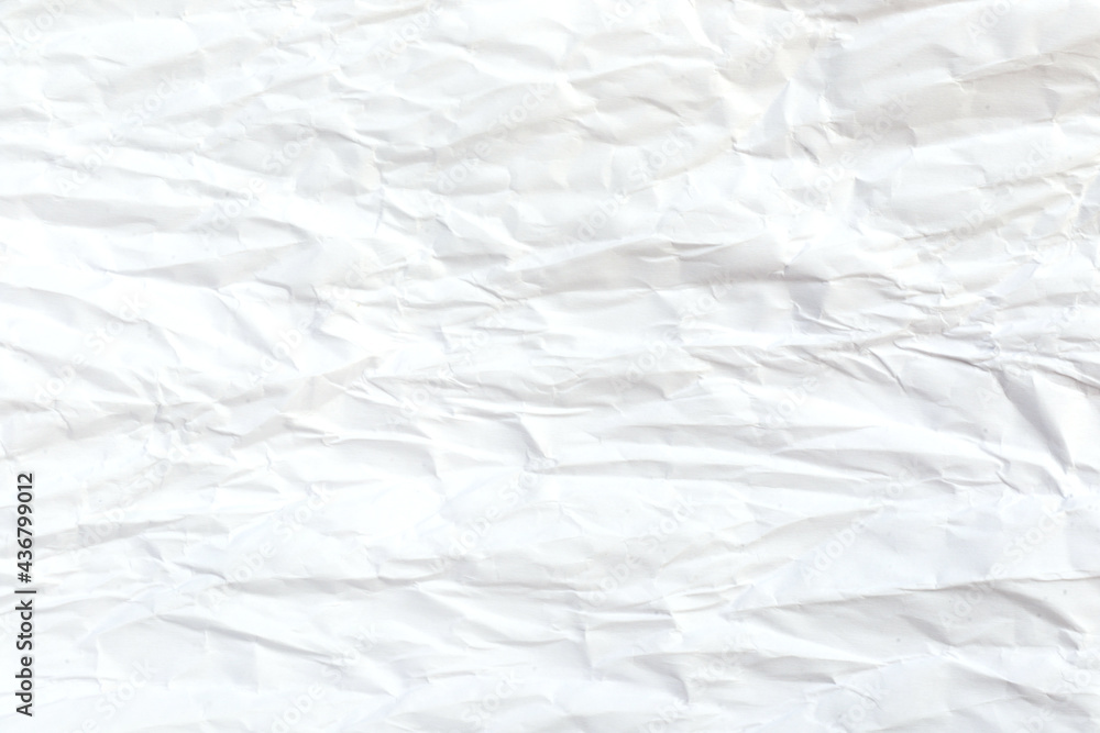 Obraz premium white crumpled paper texture background.Background for design card.