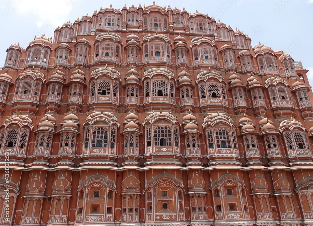 Jaipur, la ciudad rosa de la India. Palacio de los Vientos. 