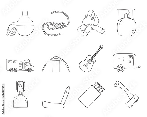 Camping Icon Set
