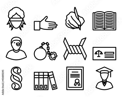 Lawyer Icon Set