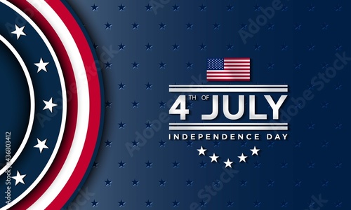 United States Independence Day Background Design. Fourth of July.