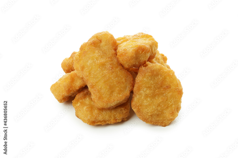 Tasty fried chicken isolated on white background Tasty fried chicken isolated on white background