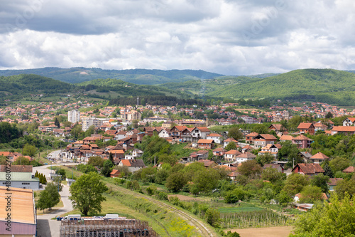 Kursumlija, view of town in Serbia photo