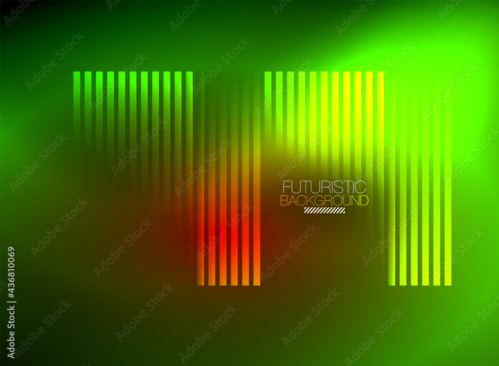 Bright neon color techno abstract background, shiny glowing neon lines in the dark background Bright neon color techno abstract background, shiny glowing neon lines in the dark background