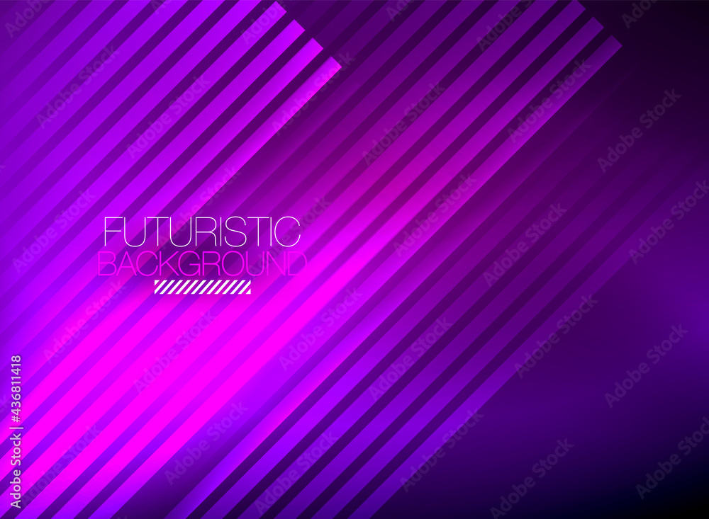 Bright neon color techno abstract background, shiny glowing neon lines in the dark background Bright neon color techno abstract background, shiny glowing neon lines in the dark background