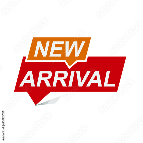 New arrival label, MULTI COLOUR NEW ARRIVAL LABLE.