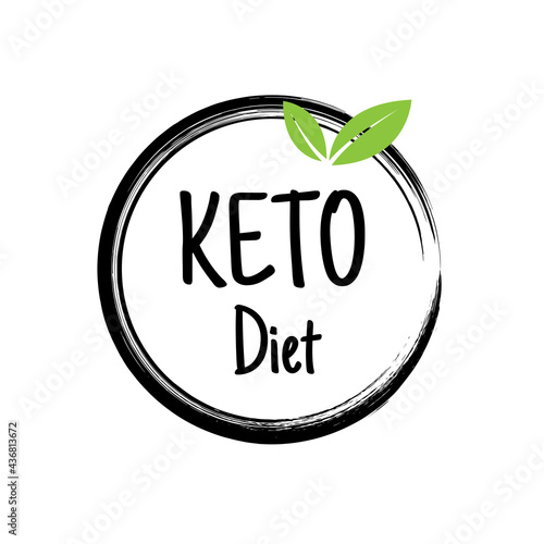 Keto diet Banner.Vector flat illustration of food