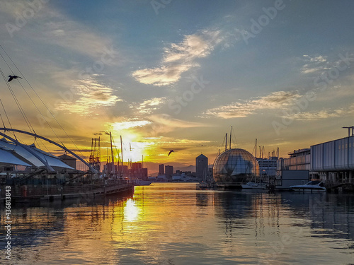 sunset in the harbor © OMAR