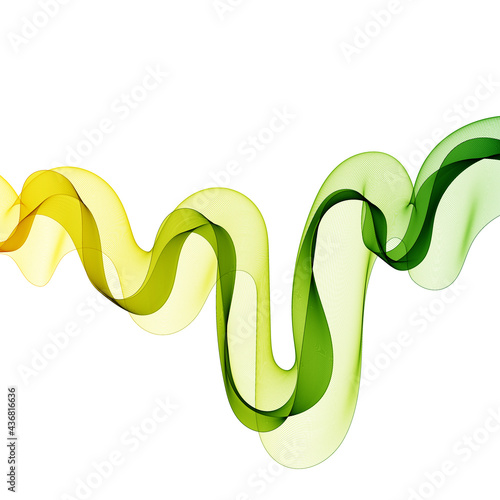 abstract yellow-green wave. Vector graphics. layout for advertising. presentation template. eps 10
