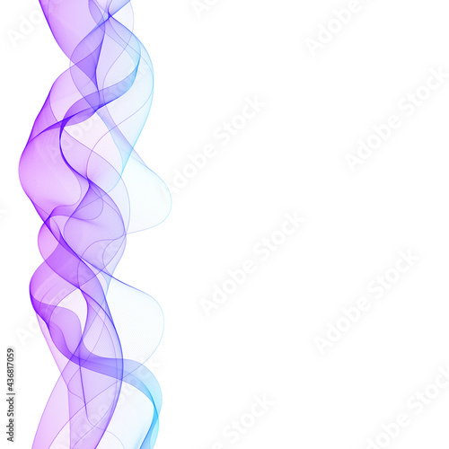 Abstract illustration  vector color wave. Design element