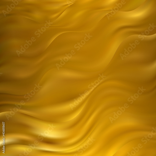 Silky golden fabric Clothing, textiles, beauty and fashion. eps 10 © Kateryna