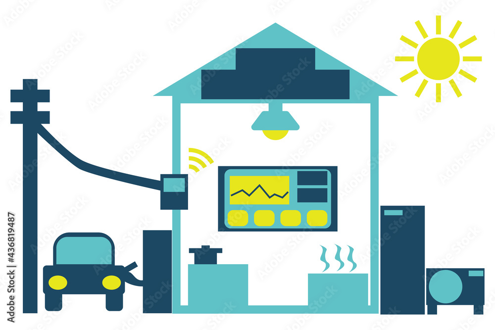 HEMSで家の電気を管理している家 HEMSで家の電気を管理している家
