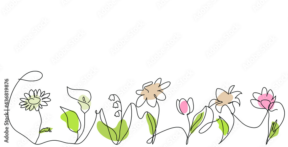 lower line art spring summer leaf lower line art spring summer leaf