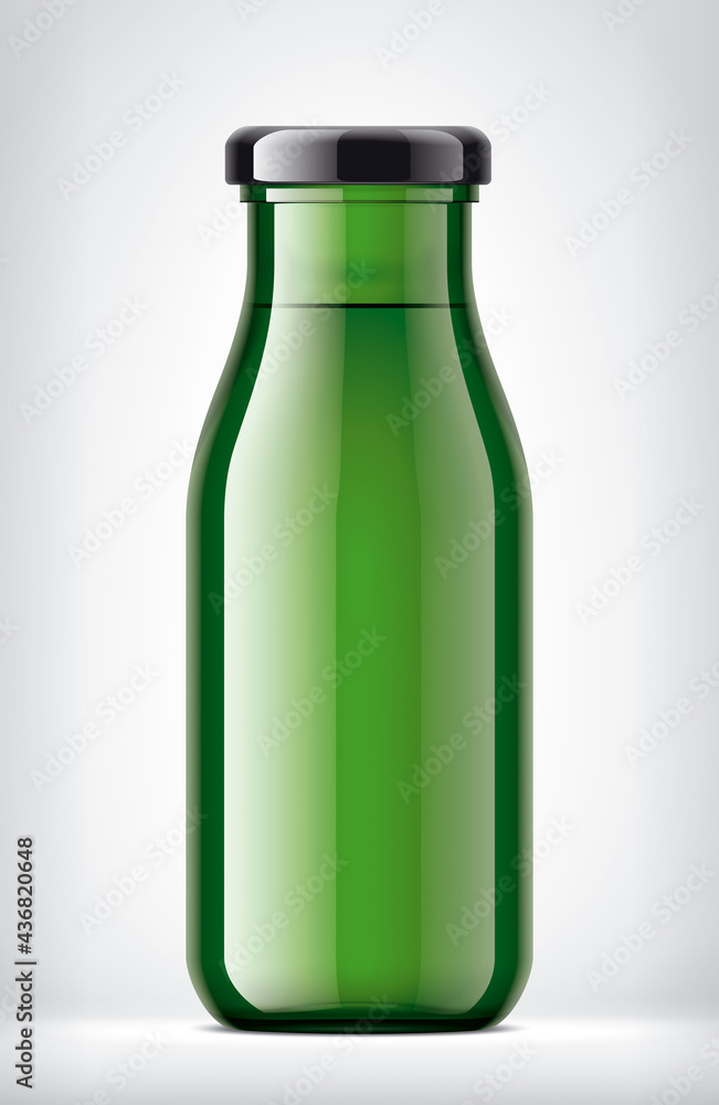 Color Glass Bottle on Background. Color Glass Bottle on Background.