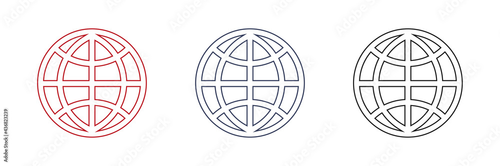 Set of web icons, vector website symbol for contacting us. Illustration. Set of web icons, vector website symbol for contacting us. Illustration.
