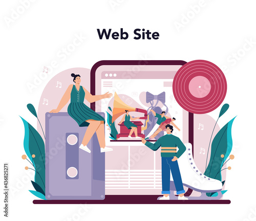 Choreographer online service or platform. Dance teacher in studio