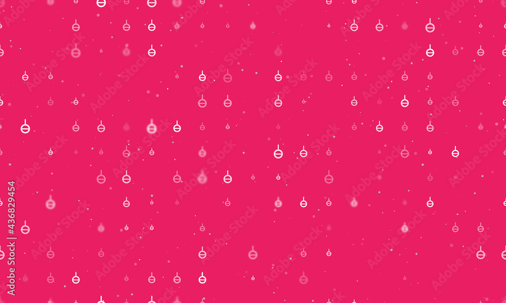Seamless background pattern of evenly spaced white agender symbols of different sizes and opacity. Vector illustration on pink background with stars Seamless background pattern of evenly spaced white agender symbols of different sizes and opacity. Vector illustration on pink background with stars