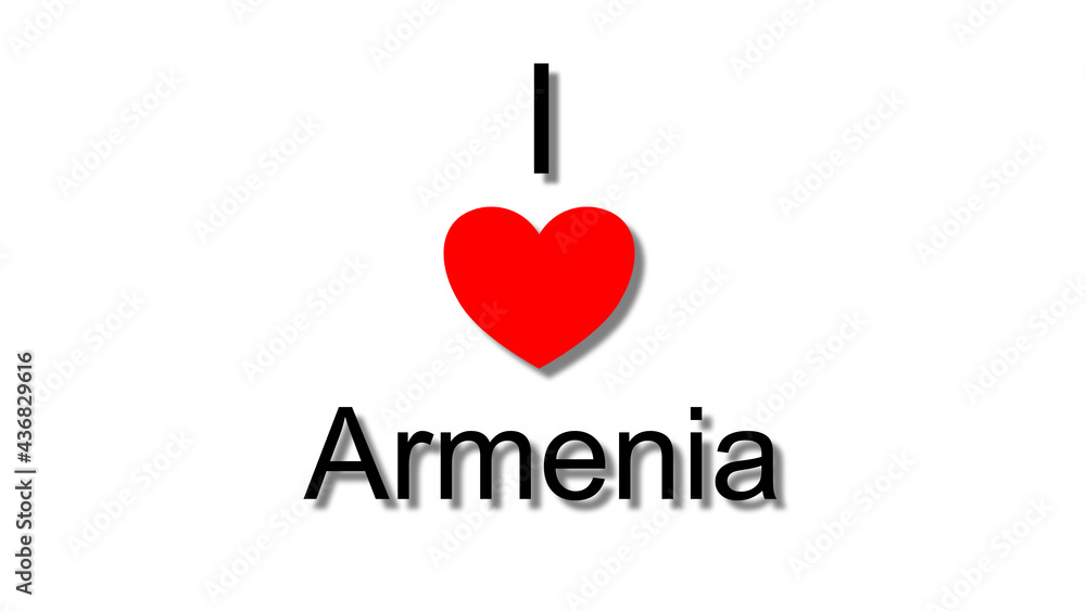 i love armenia red heart i love armenia red heart