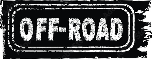Vector off road stamp . Textured  Design Element . Mud splash grunge texture.  banner 