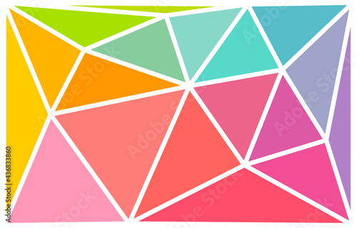 Colorful triangles background.