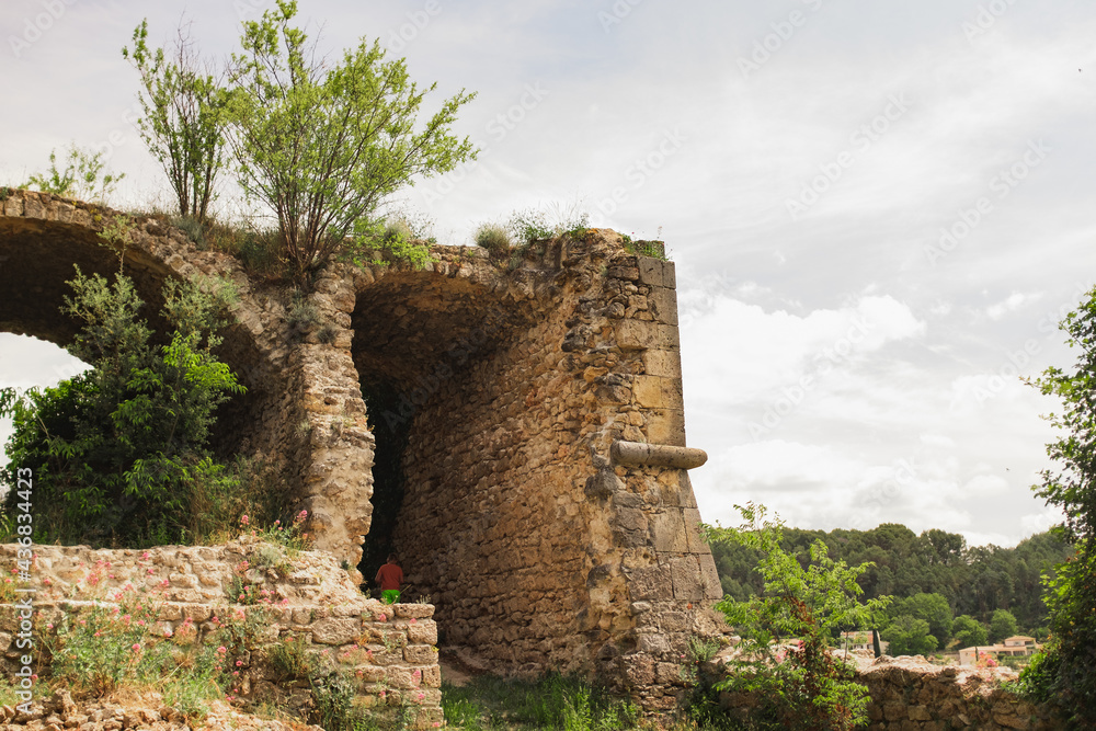 ruins of the old castle in Salernes