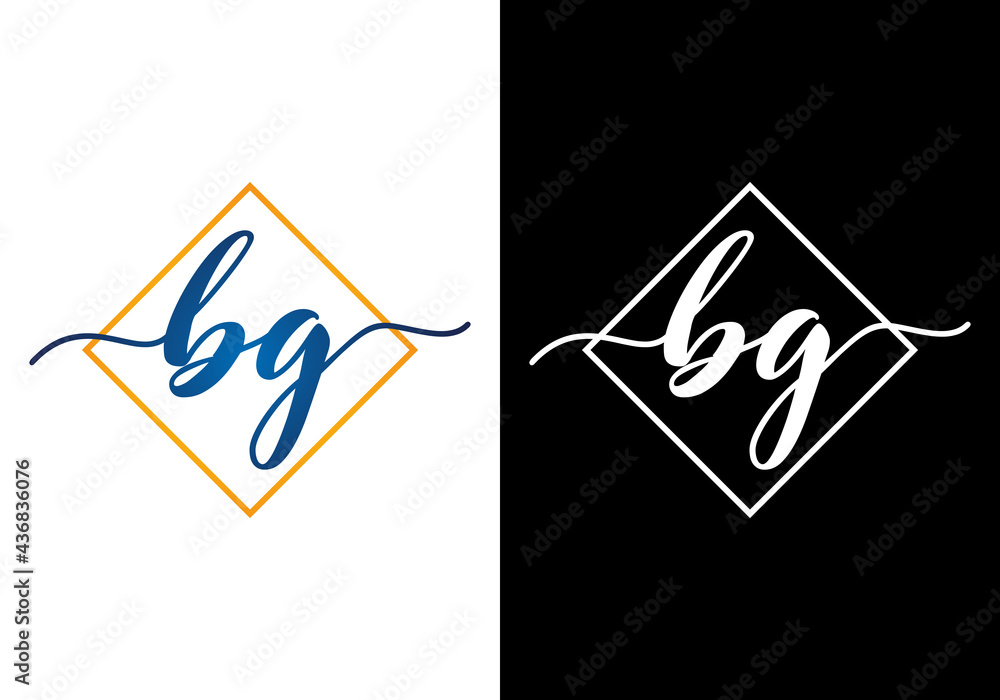 Initial Monogram Letter B G Logo Design Vector Template. B G Letter Logo Design Initial Monogram Letter B G Logo Design Vector Template. B G Letter Logo Design