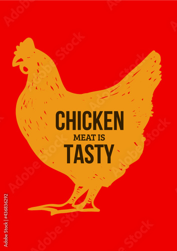 Chiken Meat Is Tasty Logo