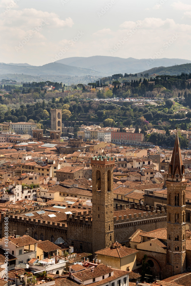 View of Florence from the campanile Giotto