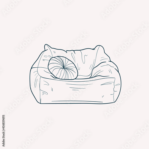 Frameless armchair for home comfort