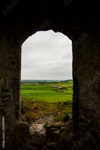 Spring landscape in The Rock Of Dunamase, Ireland