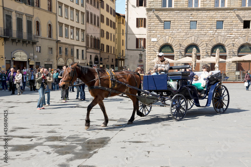 Tourists visiting the sights on the Piazza San Giovanni and del Duomo © Aleksandr