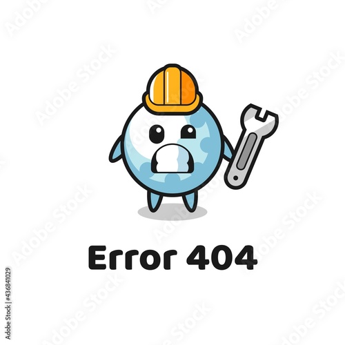 error 404 with the cute golf mascot