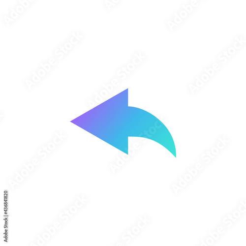 Free Download Back arrow icon. Reply icon. Undo arrow vector. Vector Illustration  for mobile concept and web design.  - GFXLoad
