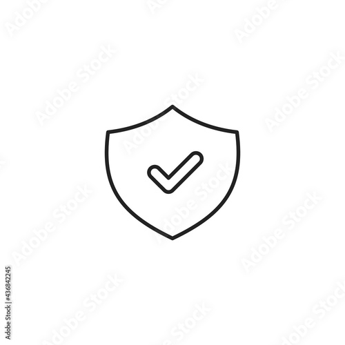 Shield check mark icon. Vector Illustration for mobile concept and web design. Free Download Shield check mark icon. Vector Illustration for mobile concept and web design. - GFXLoad