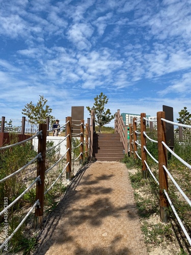 fence on the beach