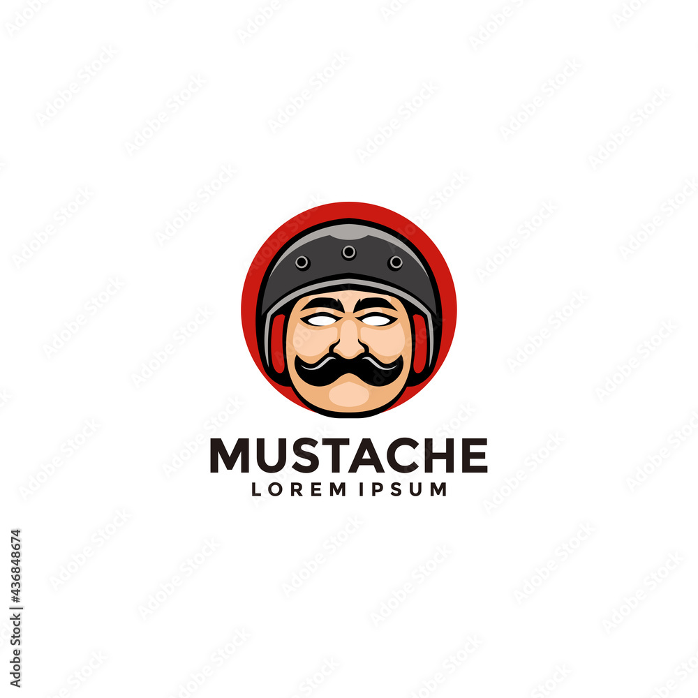 mustache bike logo mustache bike logo