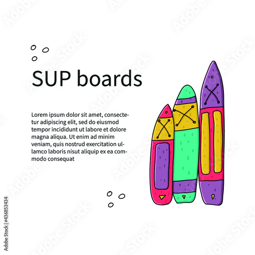 Banner with three sup boards