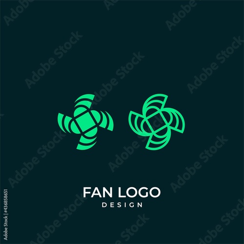 Modern and abstract logo about a fan.
EPS10, Vector.