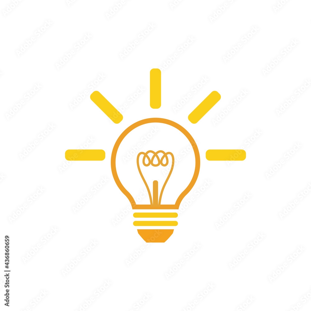 light bulb symbol vector design illustration light bulb symbol vector design illustration