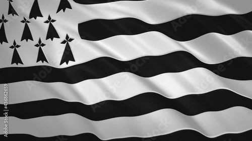 Brittany - Waving Flag Video Background