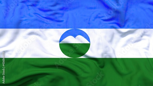 Kabardino balkaria flag 4k  photo